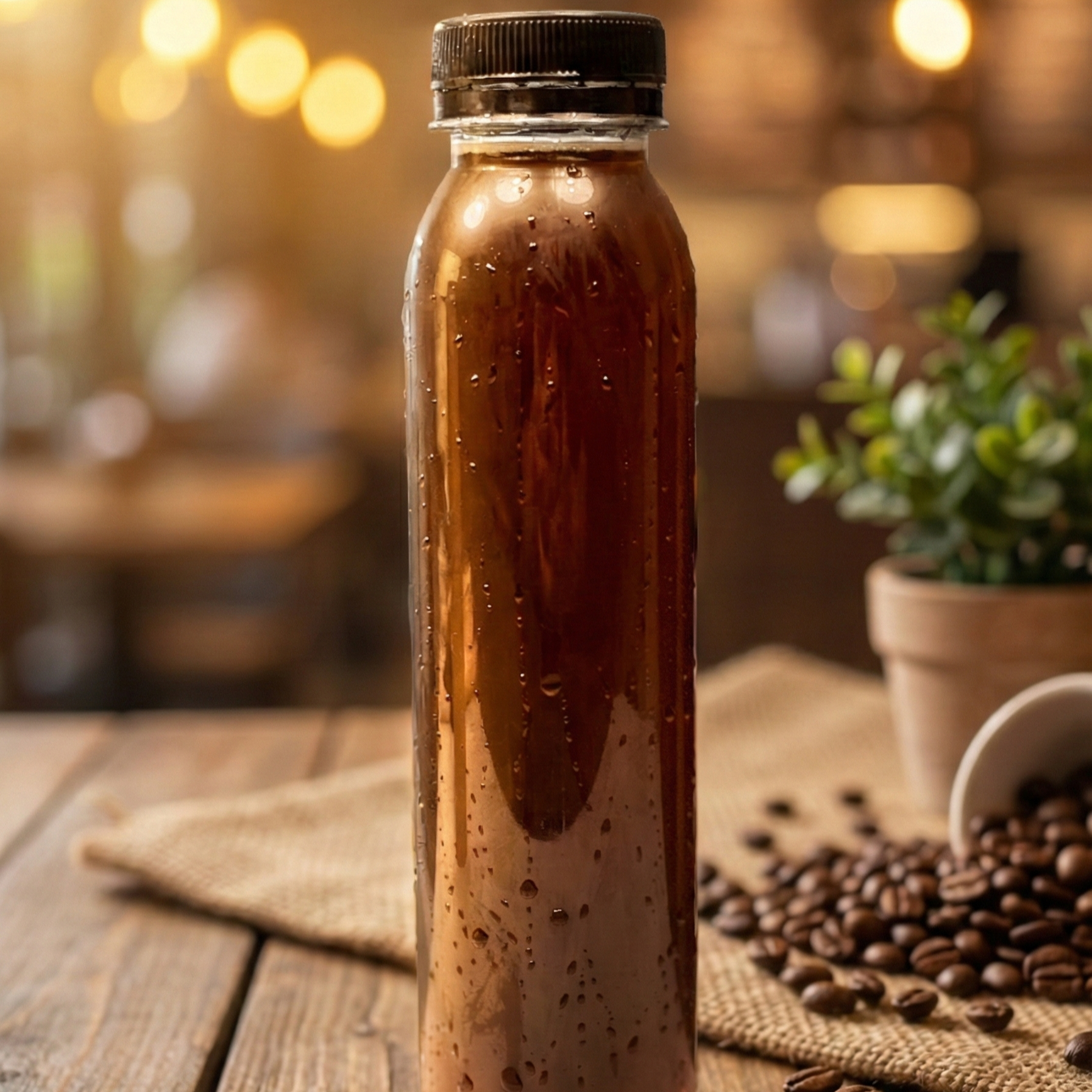 A bottle of QUI CO cold brew